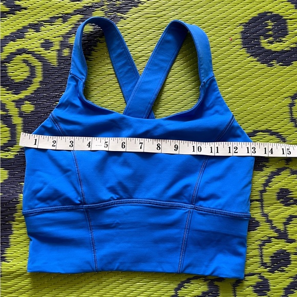 Lululemon Beat The Heat Bra Pipe Dream Blue Size 6 - Picture 9 of 10